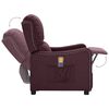 vidaXL Fauteuil de massage Violet Tissu