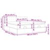 VidaXL Cadre de lit ottoman avec matelas noir 180x200cm velours