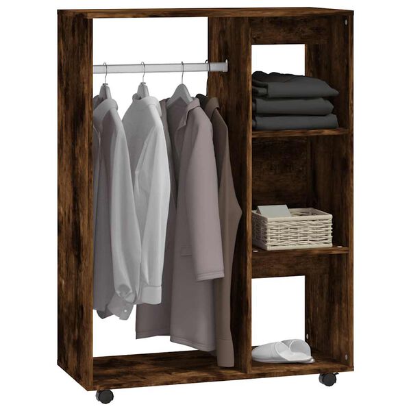vidaXL Garde-robe Chêne fumé 80x40x110 cm Bois d'ingénierie
