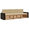 vidaXL Ensemble de canap&eacute;s d'ext&eacute;rieur 3 pcs Naturel et Beige