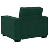 vidaXL Ensemble de canap&eacute;s 3 pcs avec coussins Vert fonc&eacute; Velours
