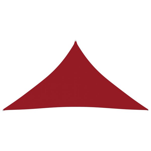 vidaXL Voile de parasol tissu oxford triangulaire 5x6x6 m rouge