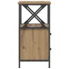 vidaXL Table de chevet ch&ecirc;ne artisanal 34x35,5x70 cm bois d'ing&eacute;nierie