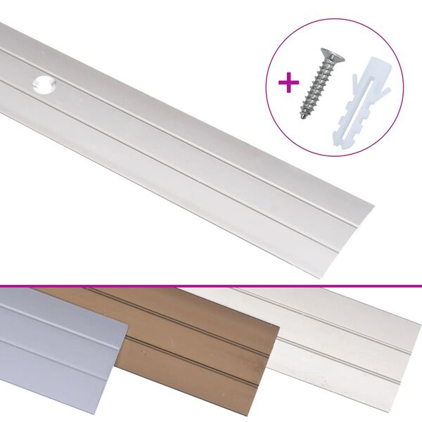 vidaXL Profils de sol 5 pcs Aluminium 90 cm Dor&eacute;