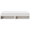 vidaXL Lit de jour avec matelas blanc 90x200 cm bois de pin massif