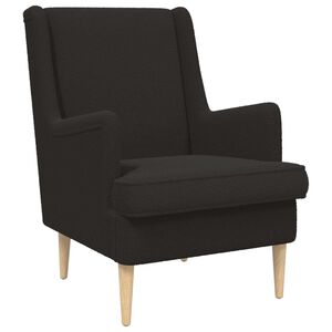 vidaXL Fauteuil Noir Boucl&eacute;