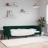 vidaXL Lit de repos sans matelas vert fonc&eacute; 90x200 cm velours