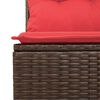 vidaXL Salon de jardin avec coussins 5 pcs marron r&eacute;sine tress&eacute;e