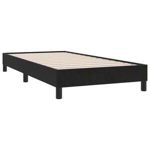 vidaXL Cadre de lit sans matelas noir 80x210 cm velours