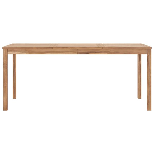 vidaXL Table à dîner de jardin 180x90x77 cm Bois de teck solide
