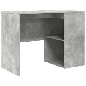 vidaXL Bureau Gris b&eacute;ton 102 x 50 x 75 cm Bois d'ing&eacute;nierie