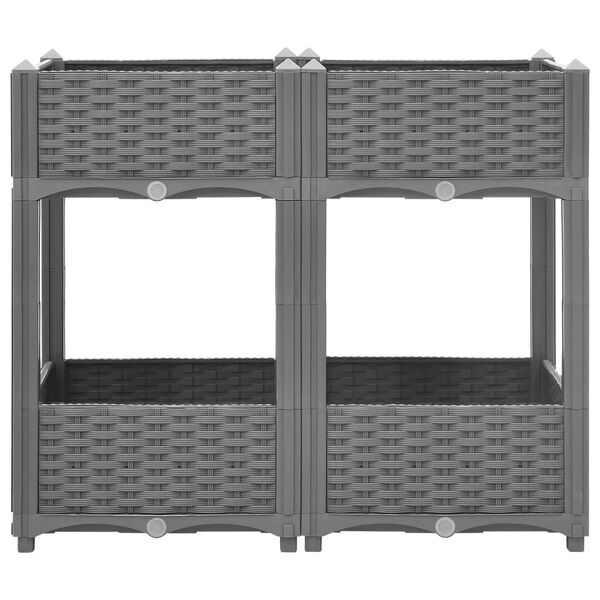 vidaXL Lit surélevé 80x40x71 cm Polypropylène