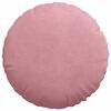 vidaXL Coussins de siège 2 pcs Rose Ø 40 x 13 cm Velours