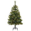 vidaXL Sapin de Noël artificiel avec branches pliables et cônes 120 cm
