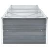 vidaXL Lit sur&eacute;lev&eacute; de jardin Acier galvanis&eacute; 320x80x45 cm Gris