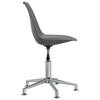 vidaXL Chaise pivotante de salle &agrave; manger Gris Similicuir