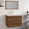 vidaXL Meubles de salle de bain Ch&ecirc;ne marron Bois d'ing&eacute;nierie