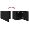 vidaXL Meuble TV 2 pcs Ch&ecirc;ne noir 30,5 x 30 x 30 cm Bois d'ing&eacute;nierie
