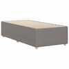vidaXL Cadre de lit sans matelas taupe 100x200 cm tissu