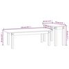 vidaXL Ensemble de tables basses 2 pcs Noir Bois massif de pin