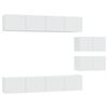 vidaXL Ensemble de meubles TV 6 pcs Blanc Bois d'ing&eacute;nierie