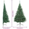vidaXL Sapin de No&euml;l artificiel pr&eacute;-&eacute;clair&eacute; Vert 180 cm PVC