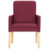 vidaXL Chaises &agrave; manger lot de 2 rouge bordeaux similicuir