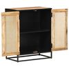 vidaXL Buffet 60x35x75 cm Bois de manguier brut et canne naturelle