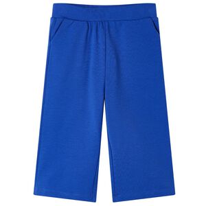 Pantalon &agrave; jambes larges pour enfants bleu cobalt 116