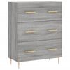 vidaXL Buffet haut Sonoma gris 69,5x34x180 cm Bois d'ingénierie