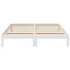 vidaXL Cadre de lit sans matelas blanc 160x200 cm bois de pin massif
