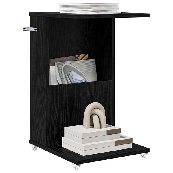 vidaXL Table d'appoint Ch&ecirc;ne noir 40 x 35 x 60 cm Bois d'ing&eacute;nierie