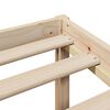 vidaXL Lit biblioth&egrave;que sans matelas 135x190 cm bois de pin massif