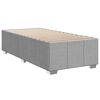 vidaXL Sommier &agrave; lattes de lit avec matelas gris clair 80x200 cm tissu