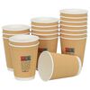 vidaXL Tasses &agrave; caf&eacute; en papier 500 pcs 12oz 300ml marron