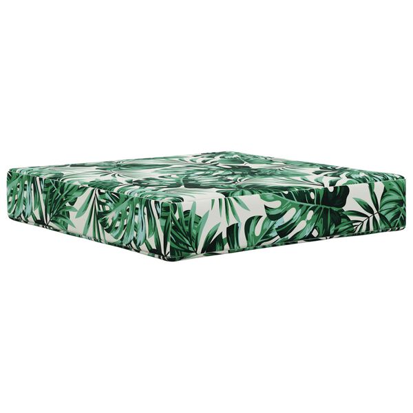 vidaXL Coussin de canap&eacute; d'ext&eacute;rieur 3 pcs Motif feuille Polyester