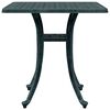 vidaXL Table de jardin vert 53x53x53 cm aluminium coul&eacute;