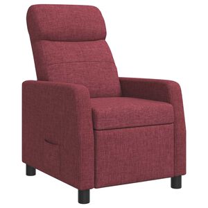 vidaXL Fauteuil inclinable Bordeaux Tissu