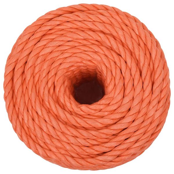 vidaXL Corde de travail Orange 24 mm 25 m Polypropyl&egrave;ne