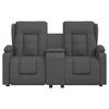 vidaXL Fauteuil de massage inclinable avec porte-gobelets 2 places