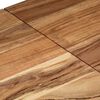 vidaXL Table console argent&eacute; acier inoxydable et bois massif d'acacia