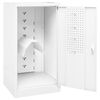 vidaXL Armoire à selles Blanc 53x53x105 cm Acier