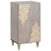 vidaXL Buffet Gris et or 40 x 33 x 75 cm Bois de mangue massif