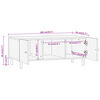 vidaXL Table basse 100x54x40 cm bois de manguier massif