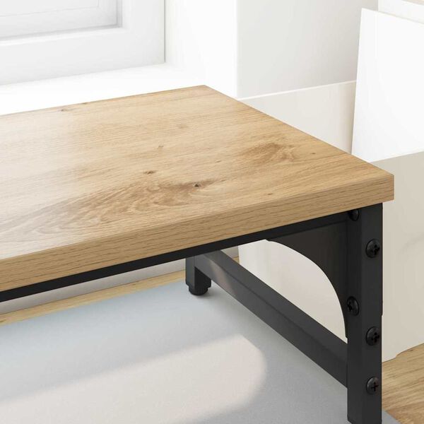 vidaXL Support de moniteur Ch&ecirc;ne artisanal 105 x 23 x 15,5 cm