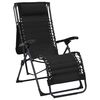 vidaXL Chaises pliables de terrasse lot de 2 Textil&egrave;ne Noir