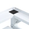 vidaXL Double socle pour machine à laver étagères coulissantes blanc