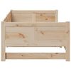 vidaXL Lit Pull-out de Jour Naturel 180 x 200 cm Pin massif