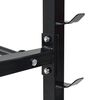 vidaXL Support pour halt&egrave;res Noir 99 x 45 x 95,5 cm