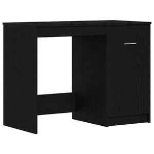 vidaXL Bureau Ch&ecirc;ne noir 100 x 50 x 76 cm Bois d'ing&eacute;nierie